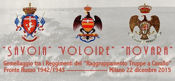 Gemellaggio Volòire-Novara-Savoia Ricordo Rgpt.TruppeCavallo 22.12.2015 Palazzo Cusani MI