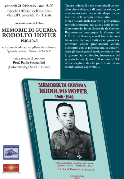 Presentazione libro Rodolfo Hofer Trieste